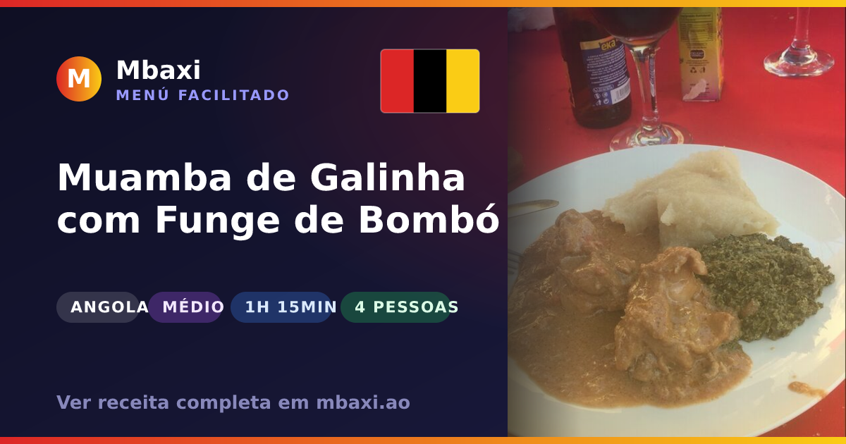 Muamba de Galinha com Funge de Bombó