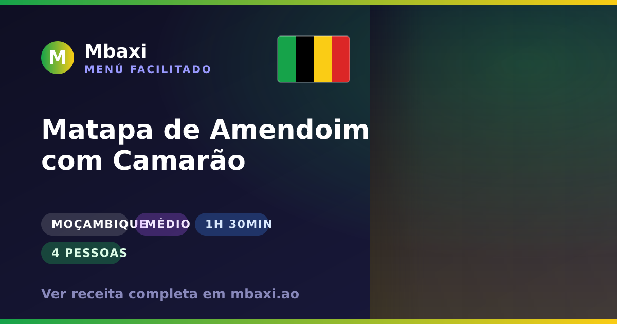 Matapa de Amendoim com Camarão