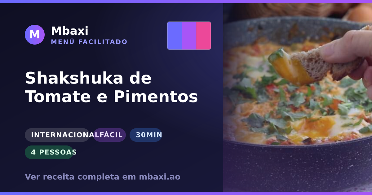 Shakshuka de Tomate e Pimentos
