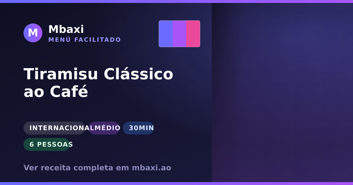 Tiramisu Clássico ao Café
