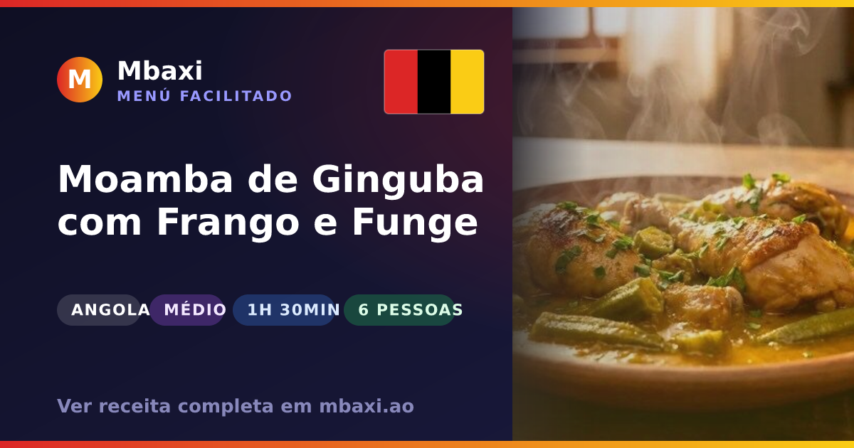 Moamba de Ginguba com Frango e Funge