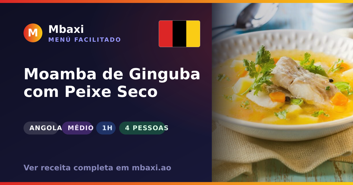 Moamba de Ginguba com Peixe Seco